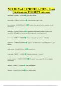NURS 203   Bundled Exam Questions and CORRECT Answers
