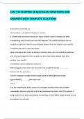 EMS 110 CHAPTER 38 QUIZ EXAM QUESTIONS AND ANSWERS WITH COMPLETE SOLUTIONS