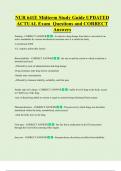NUR 641E Midterm Study Guide UPDATED ACTUAL Exam Questions and CORRECT  Answers