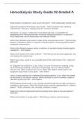 Hemodialysis Study Guide -2-Graded A