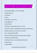 Hondros Nur 160 Final Exam Questions  and Answers 100&percnt; Solved &vert; Graded A&plus;