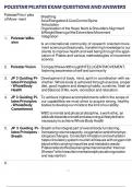 POLESTAR PILATES EXAM QUESTIONS AND ANSWERS&period;