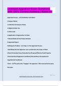Licensed Appraiser Exam Questions  with 100&percnt; Correct Answers &vert; Rated A&plus;