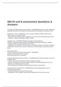 DELTA unit 6 assessment Questions & Answers