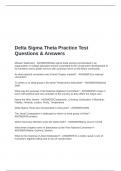 Delta Sigma Theta Practice Test Questions & Answers