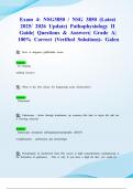 Exam 4&colon; NSG3850 &sol; NSG 3850 &lpar;Latest 2025&sol; 2026 Update&rpar; Pathophysiology II Guide&vert; Questions & Answers&vert; Grade A&vert; 100&percnt; Correct &lpar;Verified Solutions&rpar;- Galen