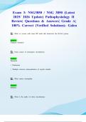 Exam 3&colon; NSG3850 &sol; NSG 3850 &lpar;Latest 2025&sol; 2026 Update&rpar; Pathophysiology II Review&vert; Questions & Answers&vert; Grade A&vert; 100&percnt; Correct &lpar;Verified Solutions&rpar;- Galen