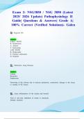 Exam 2&colon; NSG3850 &sol; NSG 3850 &lpar;Latest 2025&sol; 2026 Update&rpar; Pathophysiology II Guide&vert; Questions & Answers&vert; Grade A&vert; 100&percnt; Correct &lpar;Verified Solutions&rpar;- Galen