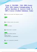 Exam 2&colon; NSG3850 &sol; NSG 3850 &lpar;Latest 2025&sol; 2026 Update&rpar; Pathophysiology II Review&vert; Questions & Answers&vert; Grade A&vert; 100&percnt; Correct &lpar;Verified Solutions&rpar;- Galen