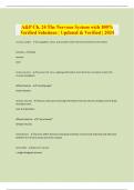 A&P Ch&period; 24 The Nervous System with 100&percnt;  Verified Solutions &vert; Updated & Verified &vert; 2024