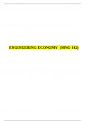 ENGINEERING ECONOMY &lpar;MNG 102&rpar;