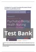 Test Bank For Varcarolis' Essentials of Psychiatric Mental Health Nursing&comma; 5th Edition By Chyllia D Fosbre All Chapters 1 - 28 updated 2025 - 2026  