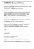 NURS 6203 Research Midterm 150&plus; questions with all correct answers