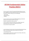 ATI RN Fundamentals Online Practice 2023 A