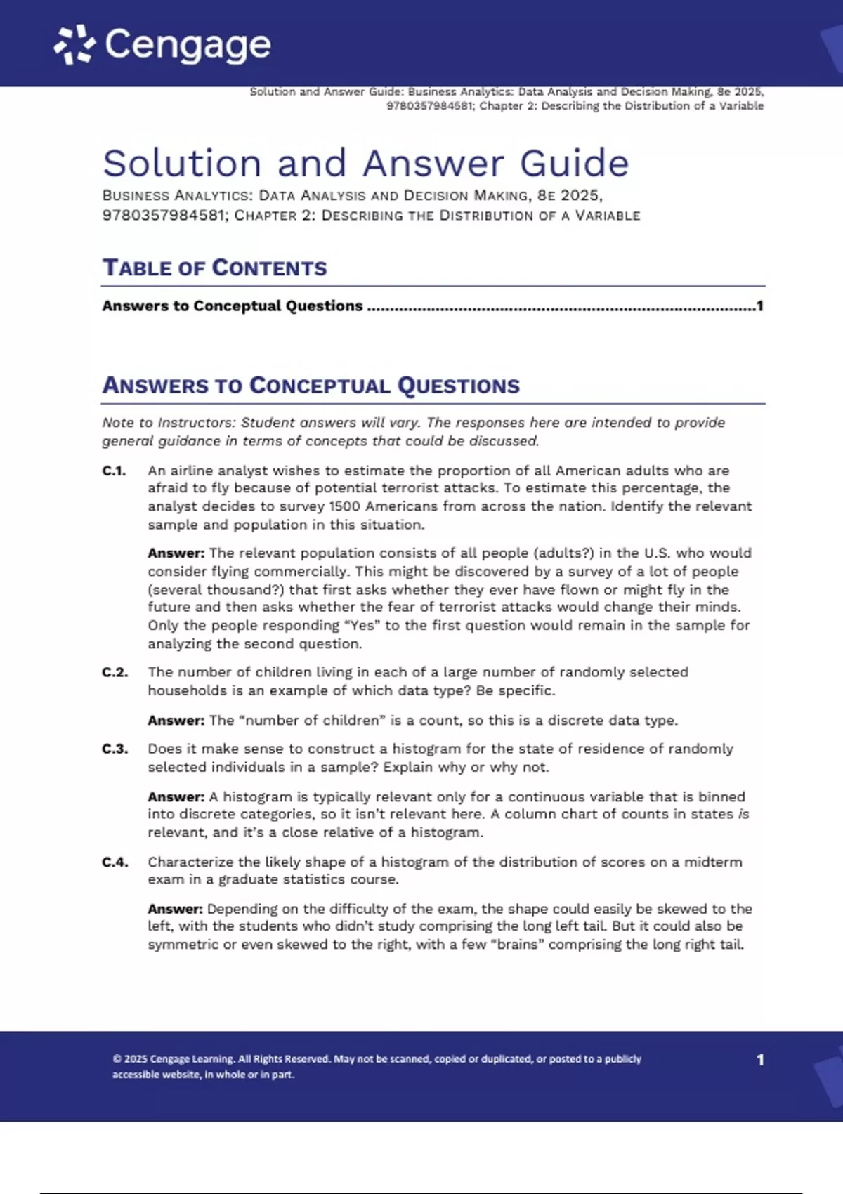 Solution Manual For Business Analytics Data Analysis & Decision Making ...