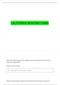 California Boating Exam