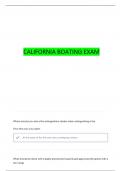 CALIFORNIA BOATING FINAL EXAM B QUESTIONS WITH COMPLETE ANSWERS