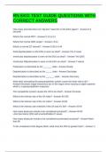 RN EKG TEST GUIDE QUESTIONS WITH CORRECT ANSWERS 