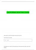 CALIFORNIA BOATING LICENSE QUESTIONS WITH COMPLETE ANSWERS