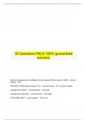 50 Questions PALS 100&percnt; guaranteed  success&period;