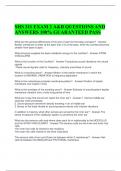 SHS 311 EXAM 2 A&B QUESTIONS AND ANSWERS 100&percnt; GUARANTEED PASS