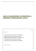 AWLS &lpar;ASSESSMENT ACRONYMS & GENERAL KNOWLEDGE&rpar; 2025&excl;&excl;