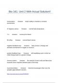 Bio 161 Unit 2 With Actual Solution&excl;&excl;