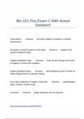 Bio 161 Psu Exam 1 With Actual Solution&excl;&excl;