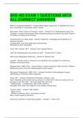 SHS 465 EXAM 1 QUESTIONS WITH ALL CORRECT ANSWERS 