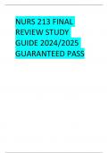 NURS 213 FINAL  REVIEW STUDY  GUIDE 2024&sol;2025  GUARANTEED PASS  Dysrhythmias & ACS  ● EKG Basics  &cir; CO &lpar;SVxHR&rpar;  &cir; <Sweet Apples Have Big Price&equals;  ■ SA Node &lpar;60-100 bpm&rpar;  ■ AV node &lpar;40-60 bpm&rpar;  ■ HIS Bundle  ■ Bundle Branches  ■ Purkinje fibers &lpar;pacemake