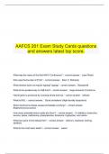 AAFCS 201 Exam Study Cards questions  and answers latest top score&period;