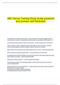 ABC Server Training Study Guide questions  and answers well illustrated&period;