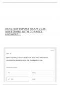 USAG SAFESPORT EXAM 2025 QUESTIONS WITH CORRECT ANSWERS&excl;&excl;