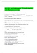 SHS 310 Neuroanatomy Exam Questions with Correct Answers 