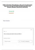 D311 Microbiology with Lab A Fundamental Approach OA tips 85 latest possible questions and answers Western Governors University