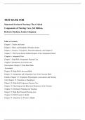 TEST BANK FOR Maternal-Newborn Nursing&colon; The Critical Components of Nursing Care&comma; 3rd Edition&comma; Roberta Durham&comma; Linda Chapman &lpar;2025&rpar;