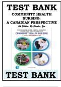 Test Bank for Community Health Nursing A Canadian Perspective 5th Edition by Stamler&comma; &lpar;2025&rpar;&comma; All Chapters &vert; LATEST&period;