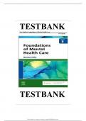  TEST BANK FOR FOUNDATIONS OF MENTAL HEALTH CARE 8TH EDITION MORRISON-VALFRE &vert;ALL CHAPTERS COVERED&vert; &vert;GRADED A&plus;&vert; &vert;VERIFIED  AND UPDATED&vert; &vert;2025&vert;