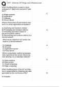 WGU D337 - Internet Of Things and Infrastructure &lpar;LATEST&rpar; 2024 Comprehensive Questions And Verified Answers&sol; Complete Solutions With Rationales &vert;Get It 100&percnt; Accurate&excl;&excl;