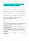 LSTD 2106 EXAM 2 QUESTIONS AND ANSWERS 100&percnt; ACCURATE