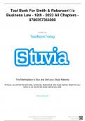 Exam &lpar;elaborations&rpar; BLAW 3201 