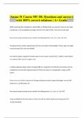 Ammo 51 Course MV-DL Questions and answers  with 100&percnt; correct solutions &vert; A&plus; Grade