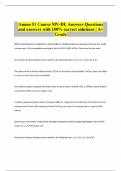 Ammo 51 Course MV-DL Answers Questions and answers with 100&percnt; correct solutions &vert; A&plus;  Grade