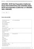 UPDATED &colon; RCFE Test Preparation &lpar;California&rpar; EXAM TEST QUESTIONS AND ANSWERS &lpar;2025&rpar; RCFE Test Preparation &lpar;California&rpar; &lpar; A&plus; GRADED 100&percnt; VERIFIED&rpar;