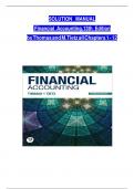 Solution Manual For Financial Accounting&comma; 13th Edition by C William Thomas and Wendy M&period; Tietz&comma; Verified Chapters 1 - 12&comma; Complete Newest Version
