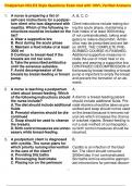 Postpartum NCLEX Style Questions Exam test with 100&percnt; Verified Answers
