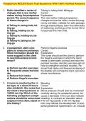 Postpartum NCLEX Exam Test Questions With 100&percnt; Verified Answers