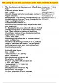 RN Comp Exam test Questions with 100&percnt; Verified Answers