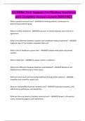 CALMHSA Peer Support Certification Questions with Complete Answers-Latest 2024&sol;2025