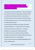 RCAL - NAB Administrator Exam  &lpar;Federal&rpar; Questions and Answers &vert;  Already Graded A&plus;